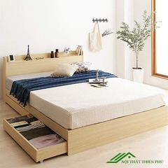 Giường Ngủ Gỗ 2 Ngăn Kéo Hiện Đại 1m6x2m-GN 70