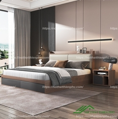 Giường gỗ công nghiệp bọc đệm - GN 26