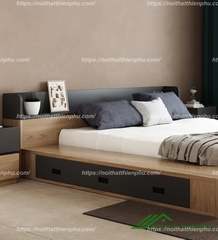 Giường ngủ gỗ hiện đại thiết kế kiểu nhật đẹp - GN 46