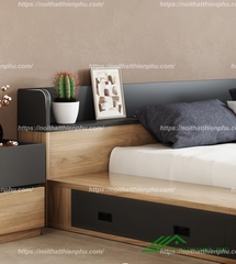 Giường ngủ gỗ hiện đại thiết kế kiểu nhật đẹp - GN 46
