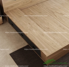 Giường ngủ gỗ hiện đại thiết kế kiểu nhật đẹp - GN 46