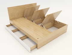 Giường ngủ 1.6m nhiều ngăn gỗ MDF Phủ Melamine - GN 16