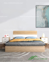 Giường ngủ gỗ MDF kiểu dáng hiện đại - GN 29