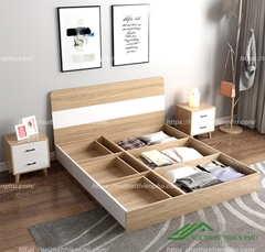 Giường ngủ gỗ MDF kiểu dáng hiện đại - GN 29