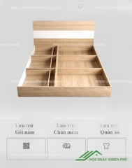 Giường ngủ gỗ MDF kiểu dáng hiện đại - GN 29