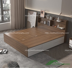 Giường ngủ gỗ nhiều ngăn kéo - GN 49