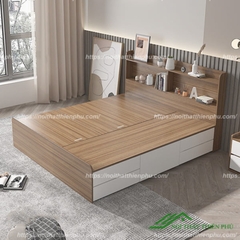 Giường ngủ gỗ nhiều ngăn kéo - GN 49