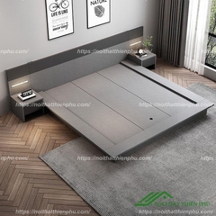 Giường ngủ gỗ công nghiệp phong cách Bắc Âu - GN 13