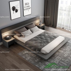 Giường ngủ gỗ công nghiệp phong cách Bắc Âu - GN 13