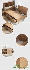 Giường ngủ gỗ thiết kế tiện dụng - GN 48