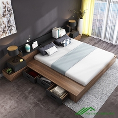 Giường Ngủ Hiện Đại Có Ngăn Kéo Giá Rẻ - GN 64