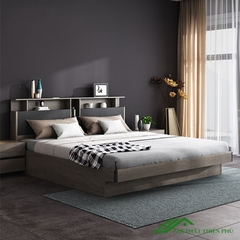 Giường Ngủ Thông Minh Có Kệ Để Đồ 1m6 - GN 67