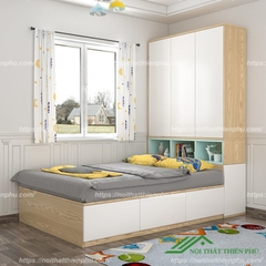 Giường ngủ thông minh liền tủ - GN 18