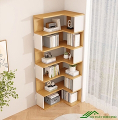 Kệ sách gỗ góc tường - KS 03