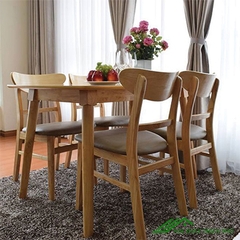 Bàn ăn mango vàng 4 ghế - BA 12