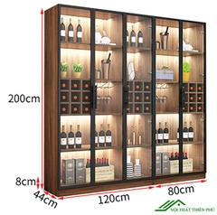 Mẫu tủ rượu 3 cánh hiện đại đa năng - TR 13
