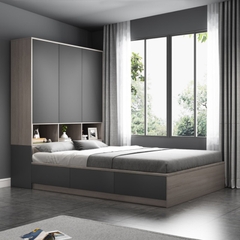 Giường Ngủ Liền Tủ Quần Áo Giá Rẻ - GT 01