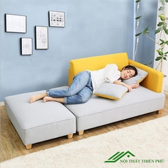 Ghế Sofa Gỗ Tự Nhiên Bọc Nỉ Giá Rẻ - SF 18