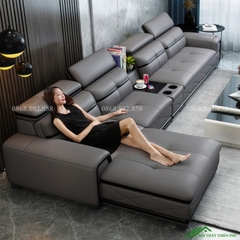 Sofa da góc cao cấp phòng khách - SF 114