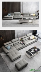 Sofa da góc cao cấp phòng khách - SF 114