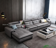 Sofa da góc cao cấp phòng khách - SF 114
