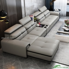 Sofa da góc cao cấp phòng khách - SF 114