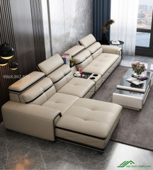 Sofa da góc cao cấp phòng khách - SF 114