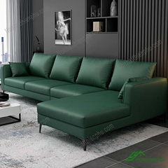 Sofa Da Chữ L Tay Vuông - SF 94