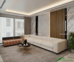 Sofa góc bọc da hiện đại - SF 131