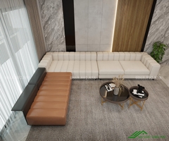 Sofa góc bọc da hiện đại - SF 131