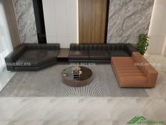 Sofa góc bọc da sang trọng- SF 130
