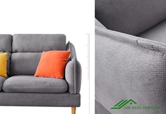 Sofa Góc Khung Gỗ Tự Nhiên Bọc Nỉ Giá Rẻ - SF 54