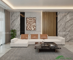 Sofa góc màu trắng hiện đại - SF 127