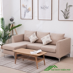 Sofa Góc Gỗ Tự Nhiên Bọc Nỉ Giá Rẻ - SF 23