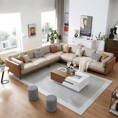 Sofa nỉ phòng khách phong cách châu âu - SF 120