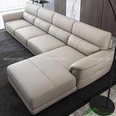 Sofa da phòng khách phong cách châu âu - SF 111