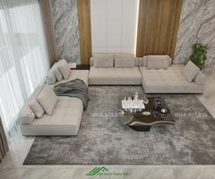 Bộ sofa trắng phòng khách thanh lịch - SF 138