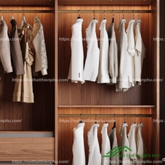 Tủ áo cửa lùa điểm cánh mây nổi bật - QA 96