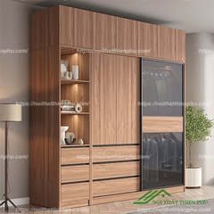 Tủ quần áo MDF thiết kế tinh tế - QA 117