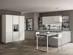 Tủ bếp đẹp màu xám - TB 13