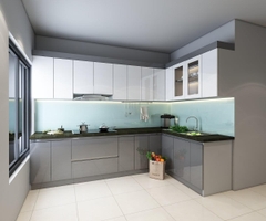 Tủ Bếp Gỗ Đẹp Giá Rẻ - TB 08