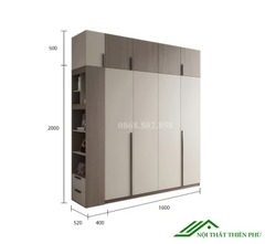 Tủ quần áo cánh mở hiện đại - QA 76