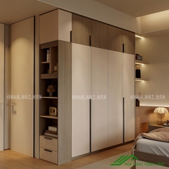 Tủ quần áo cánh mở hiện đại - QA 76