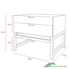 Tủ đầu giường nhỏ gọn thanh lịch - DG 22