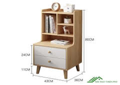 Tủ đầu giường tiện lợi bằng gỗ công nghiệp - DG 09