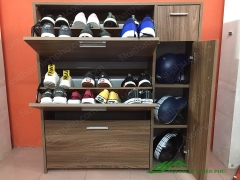 Tủ giày thông minh 4 ngăn nâu giá rẻ - TG 12