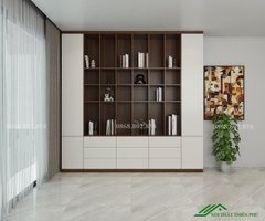 Tủ kệ gỗ trang trí phòng khách - TT 17