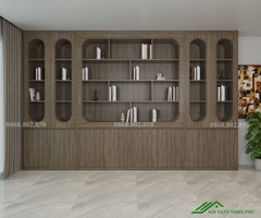 Tủ kệ trang trí gỗ công nghiệp sang trọng - TT 18