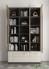 Tủ phòng khách cánh kính - TR 06