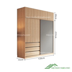 Tủ quần áo cánh lùa hiện đại - QA 105